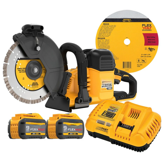 FLEXVOLT 60V MAX Brushless 9 Cut-off Saw 9.0Ah Kit