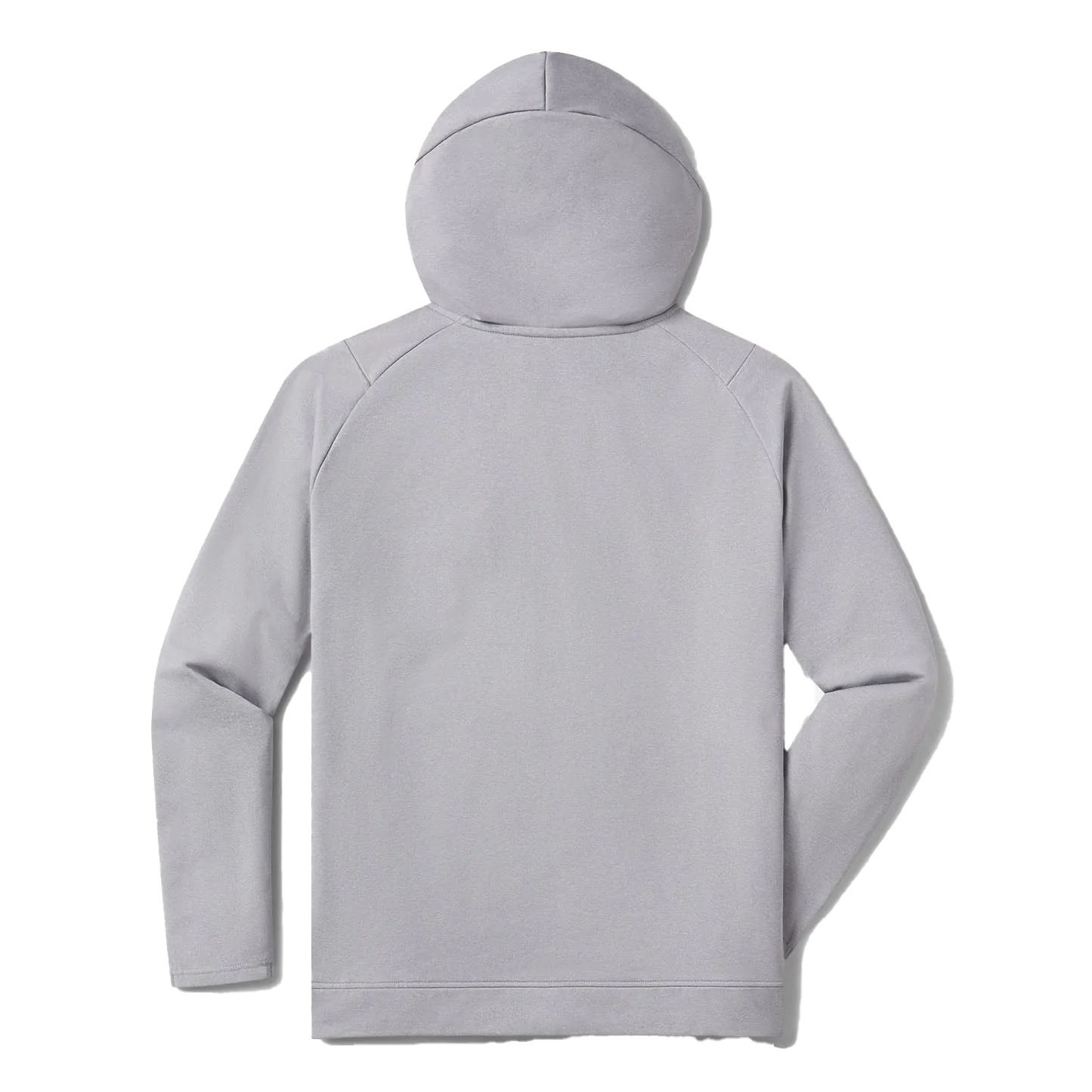 UNRL Men's Heather Gray Crossover Half-Zip Hoodie