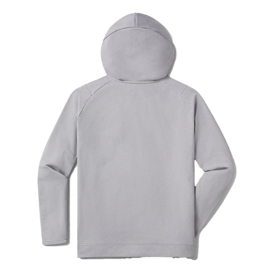 UNRL Men's Heather Gray Crossover Half-Zip Hoodie